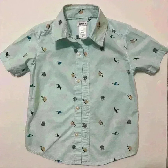 Carter's Other - Carters Toddler Boy Summer Shirt Size 3T Colorful 100 % Cotton